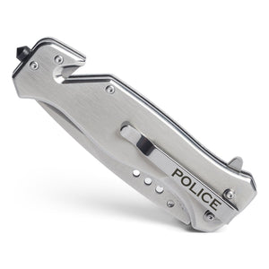 Police Elite Tactical Knife - Spring Assisted Police Officer Rescue Knife