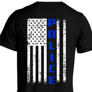 Thin Blue Line, Police first responder shirt, Back the blue