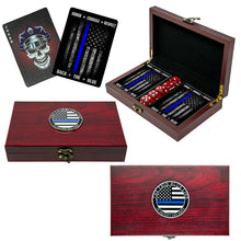 Police Playing Cards And Dice Gift Box Set