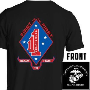 1/1 unit t-shirt, 1st Bn 1st Marines unit t-shirt, 1st battalion 1st marines unit t-shirt, usmc unit t-shirt