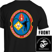 2nd Bn 6th Marines USMC Unit T-Shirt, 2nd Bn 6th Marines logo, USMC gift ideas for men, Marine Corp gifts men or women 2nd Bn 6th Marines 2d Bn 6th Marines 