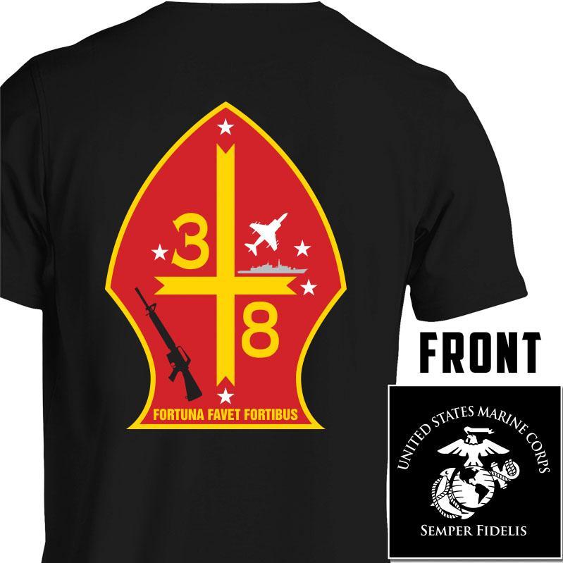 3rd Bn 8th Marines USMC Unit T-Shirt, 3rd Bn 8th Marines, USMC gift ideas for men, Marine Corp gifts men or women 3d