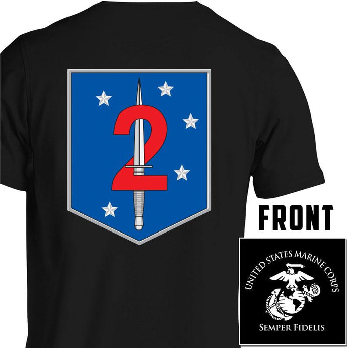 2nd MSOB USMC Unit T-Shirt, 2nd MSOB logo, USMC gift ideas for men, Marine Corp gifts men or women 2nd MSOB 2nd Marine Raider Battalion black