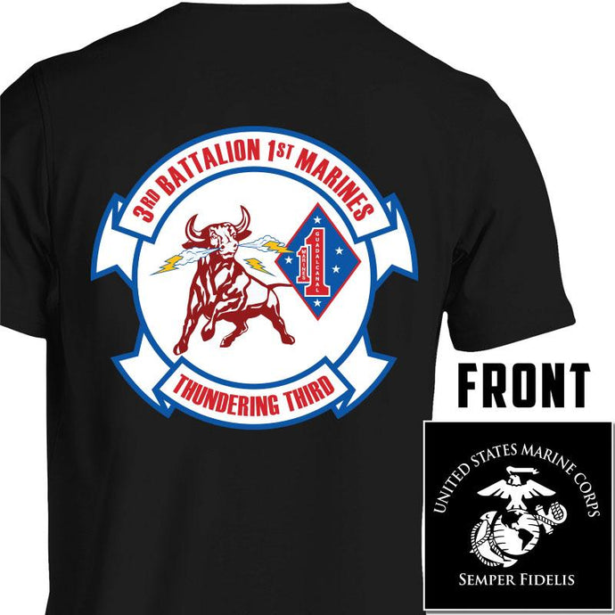 3/1 unit t-shirt, 3rd battalion 1st Marines unit t-shirt, 3rd battalion 1st marines, Custom unit gear, USMC unit t-shirt