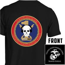 1st Radio Battalion USMC Unit T-Shirt, 1st Radio Bn T-Shirt, USMC Unit T-Shirt, 1st Radio Battalion Unit T-Shirt, I Marine Expeditionary Force