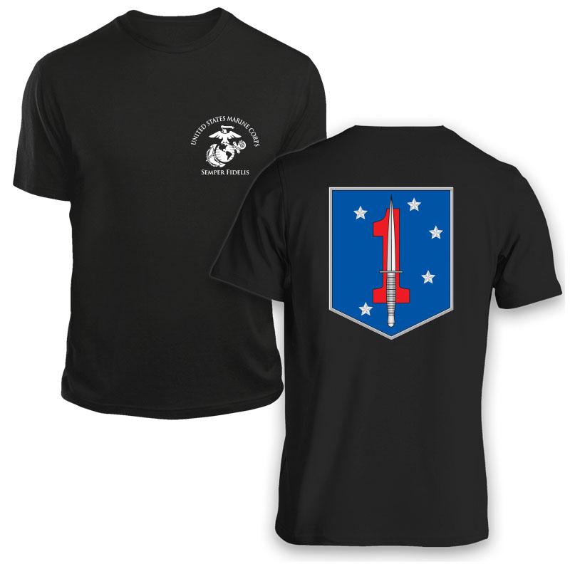 1st MSOB USMC Unit T-Shirt, 1st MSOB logo, USMC gift ideas for men, Marine Corp gifts men or women 1st MSOB 1st Marine Raider Bn 