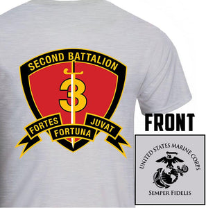 2dBn 3d Marines USMC Unit T-Shirt, 2ndBn 3rd Marines logo, USMC gift ideas for men, Marine Corp gifts men or women 2nd Bn 3rd Marines, Second Battalion Third Marines