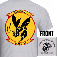 Marine Aviation Logistics Squadron 31 (MALS-31) USMC Unit T-Shirt, MALS-31 logo, USMC gift ideas for men, Marine Corp gifts men or women MALS-31