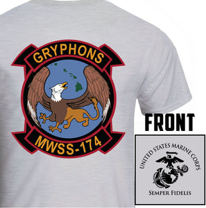 MWSS-174 USMC Unit T-Shirt, MWSS-174 logo, USMC gift ideas for men, Marine Corp gifts men or women 