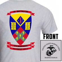 2dBn 5th Marines USMC Unit T-Shirt, 2ndBn 5th Marines logo, USMC gift ideas for men, Marine Corp gifts men or women 2nd Bn 5th Marines, Second Battalion Fifth Marines