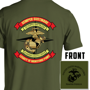 Second Supply Battalion USMC Unit T-Shirt, 2d Supply Bn USMC Unit Logo, USMC gift ideas for men, Marine Corp gifts men or women