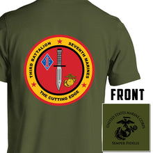 3rd Bn 7th Marines USMC Unit T-Shirt, 3rd Bn 7th Marines logo, USMC gift ideas for men, Marine Corp gifts men or women 3rd Bn 7th Marines