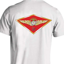 3rd MAW USMC Unit T-Shirt, 3rd MAW, USMC unit gear, 3rd MAW logo, 3rd Marine Aircraft Wing logo, USMC gift ideas for men, Marine Corp gifts men or women white