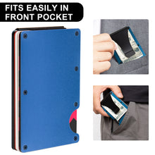 Tropical Blue RFID Blocking Metal Wallet