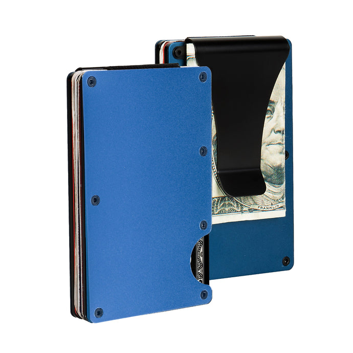 Tropical Blue RFID Blocking Metal Wallet