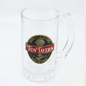 USMC Tun Tavern Pint Drink Glass-Large Size Marine Corps Beer Mug