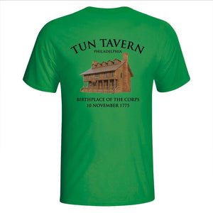 St. Patrick's Day Shirt Marines, Tun Tavern, Born in a bar, USMC tun tavern t-shirt