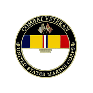 USMC Combat Veteran Bottle Opener, USMC Combat Veteran Bottle Opener Coin, USMC Combat Vet, Combat Vet Coin, Combat Veteran Bottle Opener, USMC Combat Veteran, Marine Corps Combat Veteran Gifts