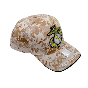 United States Marine Corps Desert Camo Embroidered Cover-Hat, USMC Cover, USMC Hat