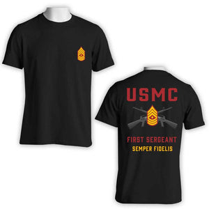 1stSgt T-Shirt, USMC 1stSgt T-Shirt, USMC Rank T-Shirt, 1st Sergeant T-shirt