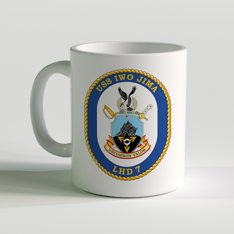 USS Iwo Jima Coffee Mug, USS Iwo Jima, LHD 7