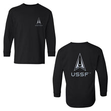 Black Long Sleeve USSF Space Force T-Shirt