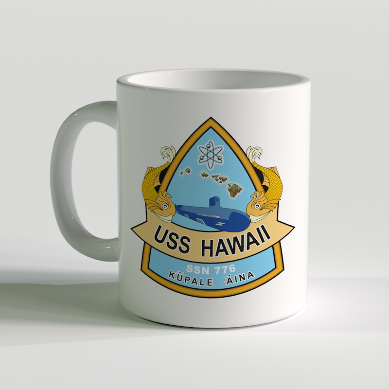 USS Hawaii Coffee Mug, USS Hawaii SSN-776, USN SSN-776