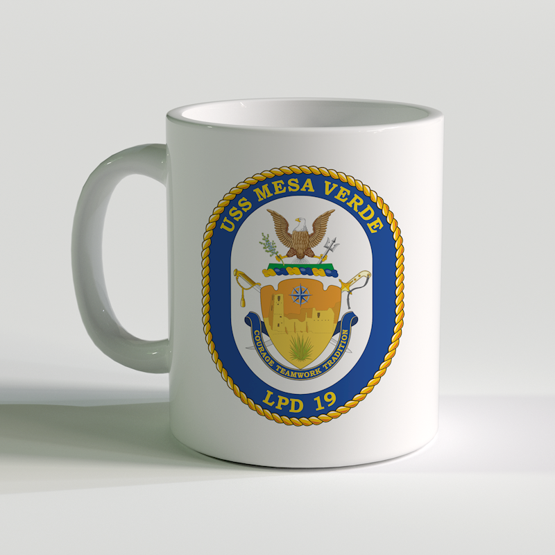 USS Mesa Verde Coffee Mug, USS Mesa Verde, LPD 19