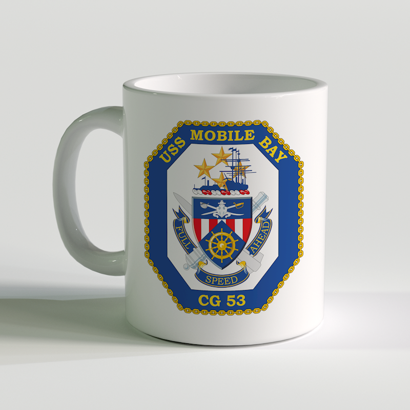 USS Mobile Bay Coffee Mug, USS Mobile Bay, CG 53