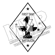 First Tank Battalion USMC Unit Logo, 1st Tank