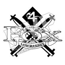 Fox Co 2nd Battalion 14th Marines USMC Unit Logo Tumblers- 30 oz