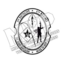 Second Battalion Sixth Marines Unit Logo, 2/6 USMC Unit Logo, 2dBn 6th Marines