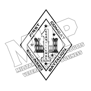 1st Combat Engineer Battalion USMC Unit Logo, 1st CEB USMC Unit Logo