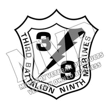 Third Battalion Ninth Marines Unit Logo, 3/9 USMC Unit Logo, 3d Battalion 9th Marines Unit Logo