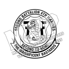 2/4 USMC Unit Logo, Second Battalion Fourth Marines Unit Logo, 2dBn 4th Marines
