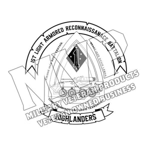 1st Light Armored Reconnaissance Battalion USMC Unit Logo, 1st LAR Unit Logo