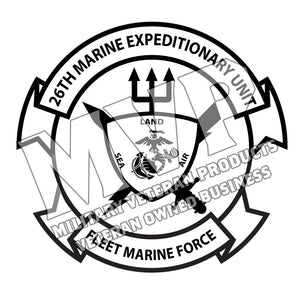 26th Marine Expeditionary Unit (26th MEU) USMC Unit Logo, 26th MEU