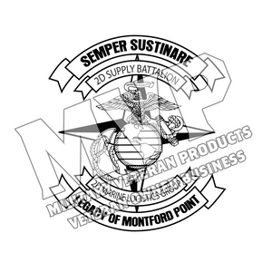 Second Supply Battalion Unit Logo, 2d Supply Bn, 2d Supply Battalion USMC Unit Logo