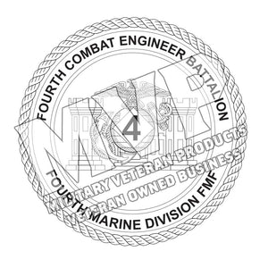Fourth Combat Engineer Battalion Unit Logo, 4th CEB USMC Unit Logo