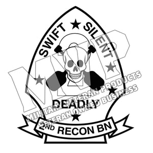 2nd Reconnaissance Battalion USMC Unit Logo, 2d Recon Bn USMC Unit Logo