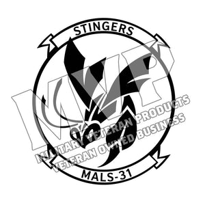 Marine Aviation Logistics Squadron 31 (MALS-31) USMC Unit Logo