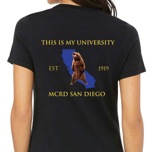 Ladies' USMC Fraternity T-Shirt-Parris Island & San Diego