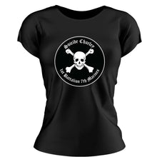 1st Bn 7th Marines Suicide Charley USMC Unit ladie's T-Shirt, 1st Bn 7th Marines Suicide Charley logo, USMC gift ideas for women, Marine Corp gifts for women 1/7 Suicide Charley 