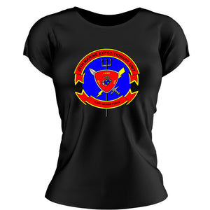 26th Marine Expeditionary Unit , 26th MEU Marines USMC Unit ladie's T-Shirt, 26th MEU USMC Unit logo, USMC gift ideas for women, Marine Corp gifts for women 26th Marine Expeditionary Unit 