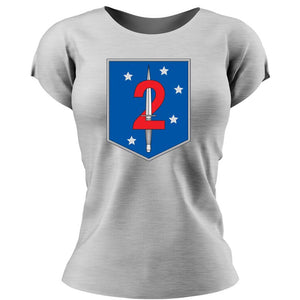 2nd MSOB USMC Unit ladie's T-Shirt, 2nd MSOB logo, 2nd Special Operations Battalion USMC Unit Logo, USMC gift ideas for women, Marine Corp gifts for women 2nd Marine Raider Bn 