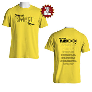 You Might Be a Marine Family If – Marine Graduation T-shirt