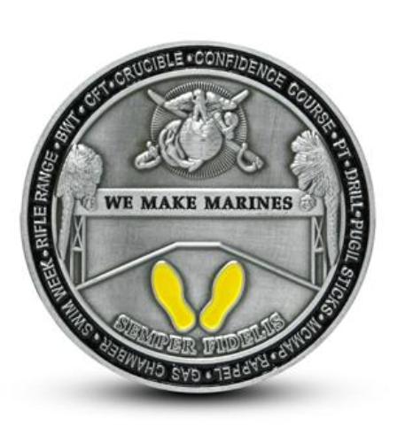 Marine Corps Recruit Depot Parris Island Challenge Coin